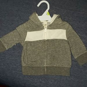 0-3 month zip up hoodie